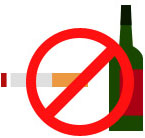 避免烟、酒等不良影响