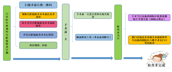 宫腔镜检查术的流程