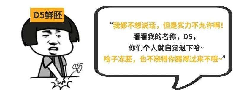 D5鲜胚 “我都不想说话,但是实力不允许啊! 看看我的名称,D5, 你们个人就自觉退下哈~ 啥子冻胚,也不晓得你醒得过来不哦”